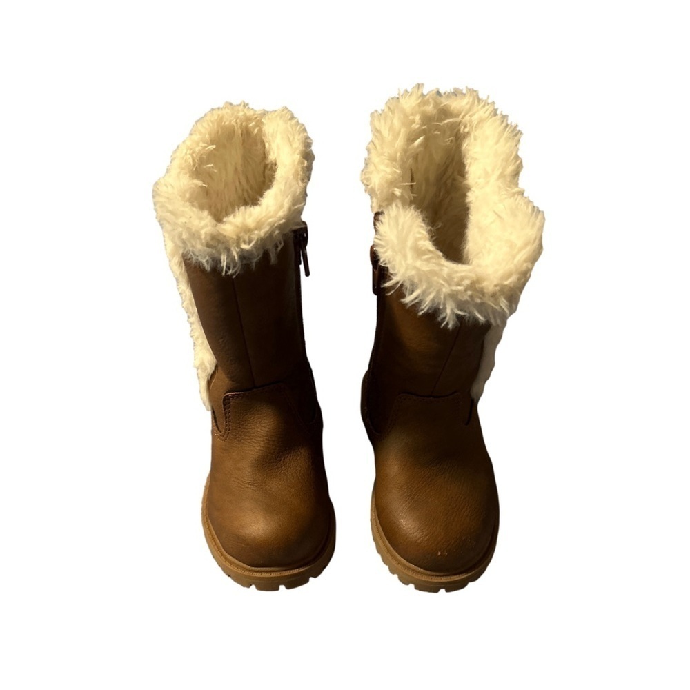 Joe Fresh Faux Fur Brown Toddler Boots Size 6